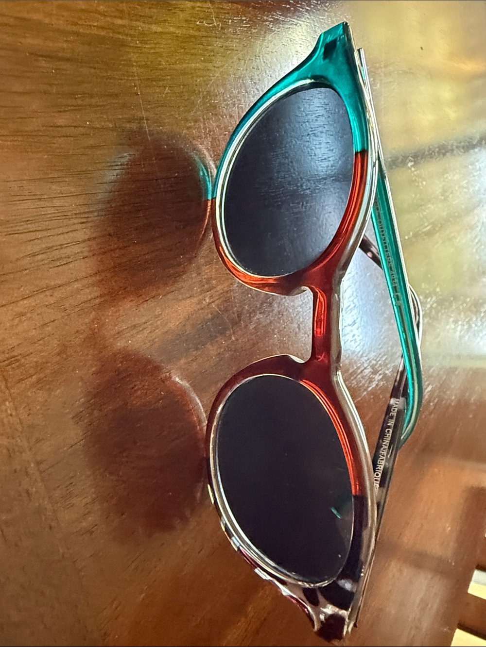 American Eagle Outfitters Teal and Black Sunglasses